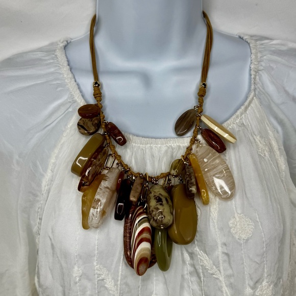 Chico's Earthy Tones Necklace - Picture 8 of 10